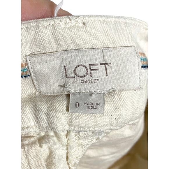 Ann Taylor Loft 4 Inch Shorts Blue Pink Tan Shorts Womens 0 Cotton Acrylic Blend - Picture 5 of 6